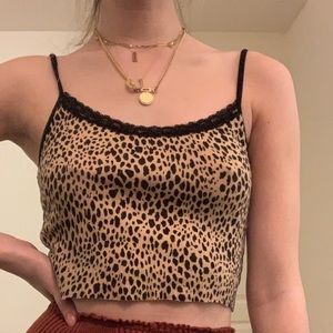 brandy melville cheetah tank